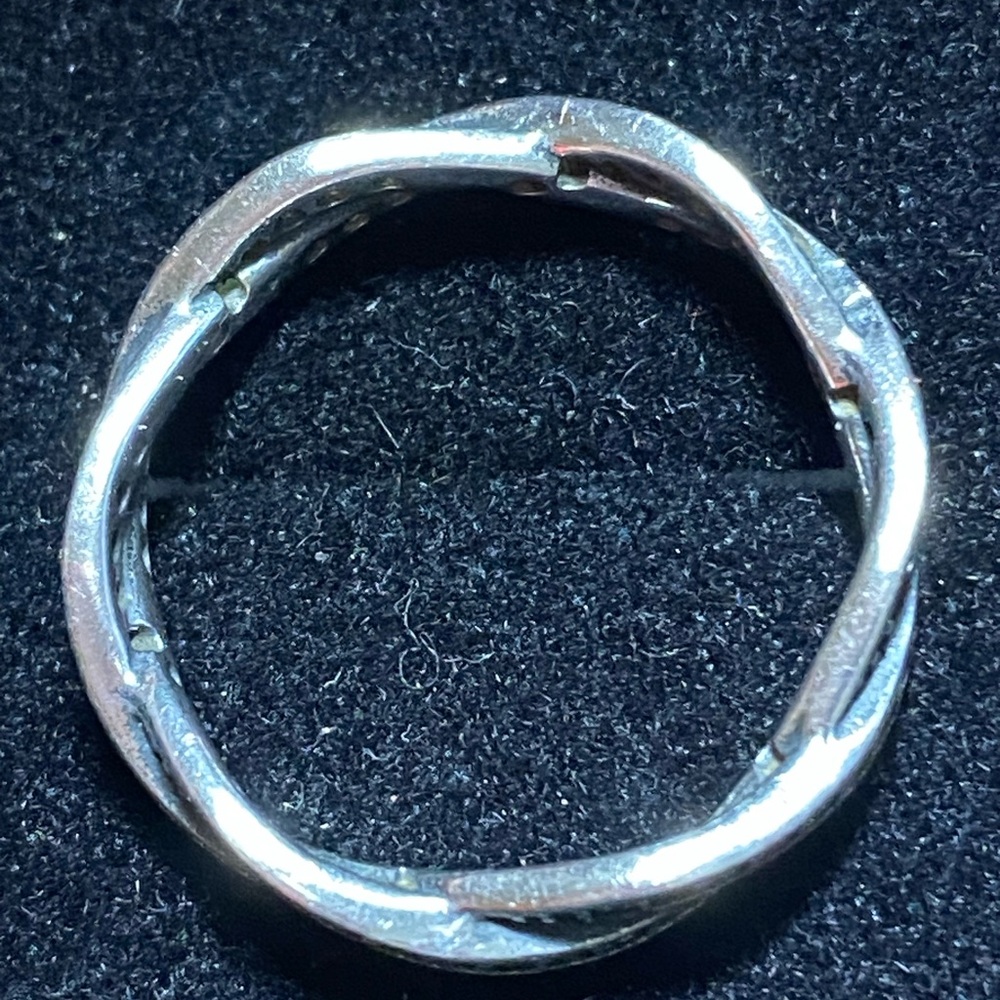 Sterling Silver Twisted, Infinity Stackable Ring,… - image 6